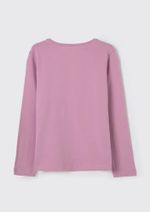 Blusa Básica Infantil Menina Manga Longa Com Patch