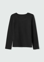 Blusa Básica Infantil Menina Manga Longa Com Patch