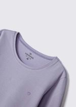 Blusa Básica Infantil Menina Manga Longa Com Patch