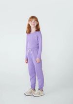 Blusa Básica Infantil Menina Manga Longa Com Patch