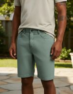 Bermuda Masculino Em Sarja