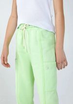 Calça Básica Infantil Menina Jogger Em Moletom Peluciado