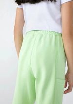 Calça Básica Infantil Menina Jogger Em Moletom Peluciado