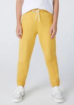 Calça Básica Infantil Menina Jogger Em Moletom Peluciado