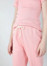 Calça Básica Infantil Menina Jogger Em Moletom Peluciado