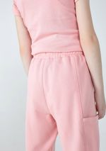 Calça Básica Infantil Menina Jogger Em Moletom Peluciado