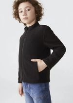 Jaqueta Infantil Unissex Gola Alta Em Fleece