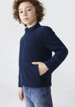 Jaqueta Infantil Unissex Gola Alta Em Fleece