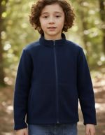Jaqueta Infantil Unissex Gola Alta Em Fleece