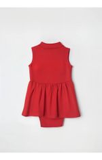 Body Vestido Bebê Menina Gola Polo