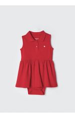 Body Vestido Bebê Menina Gola Polo