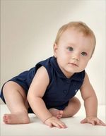 Body Vestido Bebê Menina Gola Polo