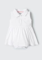 Body Vestido Bebê Menina Gola Polo
