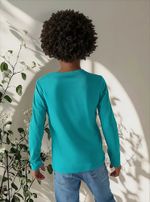 Camiseta Manga Longa Infantil Menino Em Malha De Algodão