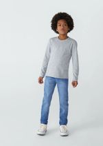 Camiseta Manga Longa Infantil Menino Em Malha De Algodão
