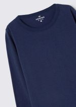 Camiseta Manga Longa Infantil Menino Em Malha De Algodão