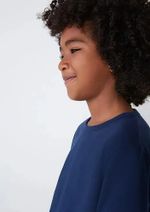 Camiseta Manga Longa Infantil Menino Em Malha De Algodão