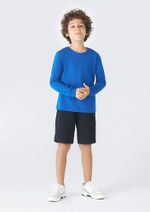 Camiseta Manga Longa Infantil Menino Em Malha De Algodão
