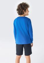 Camiseta Manga Longa Infantil Menino Em Malha De Algodão