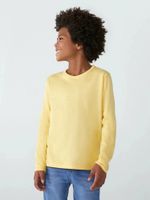 Camiseta Manga Longa Infantil Menino Em Malha De Algodão
