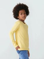Camiseta Manga Longa Infantil Menino Em Malha De Algodão