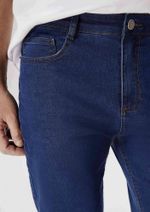 Bermuda Jeans Masculina Reta Soft Touch