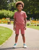 Bermuda Básica Infantil Menino Em Moletom