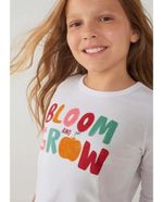 Blusa Infantil Menina Manga Longa Com Estampa