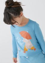 Blusa Infantil Menina Manga Longa Com Estampa
