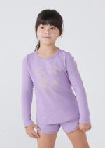 Blusa Infantil Menina Manga Longa Com Estampa