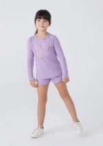Blusa Infantil Menina Manga Longa Com Estampa