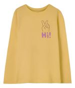 Blusa Infantil Menina Manga Longa Com Estampa