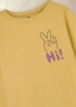 Blusa Infantil Menina Manga Longa Com Estampa