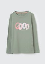 Blusa Infantil Menina Manga Longa Com Estampa