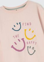 Blusa Infantil Menina Manga Longa Com Estampa