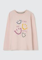 Blusa Infantil Menina Manga Longa Com Estampa