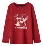 Blusa Infantil Menina Manga Longa Com Estampa