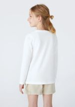 Blusa Infantil Menina Manga Longa Com Estampa