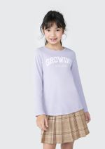 Blusa Infantil Menina Manga Longa Com Estampa