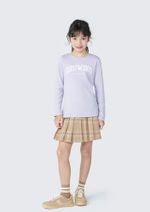 Blusa Infantil Menina Manga Longa Com Estampa