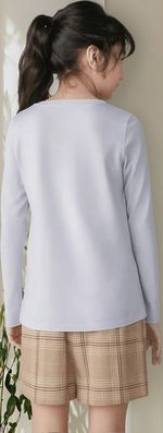 Blusa Infantil Menina Manga Longa Com Estampa