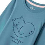Blusa Infantil Menina Manga Longa Com Estampa