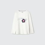 Blusa Infantil Menina Manga Longa Com Estampa