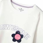 Blusa Infantil Menina Manga Longa Com Estampa