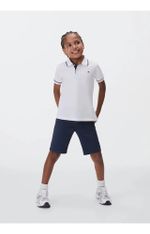 Camisa Polo Básica Menino De Algodão Com Bordado