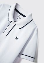 Camisa Polo Básica Menino De Algodão Com Bordado