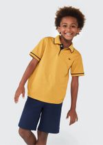 Camisa Polo Básica Menino De Algodão Com Bordado