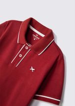 Camisa Polo Básica Menino De Algodão Com Bordado