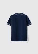 Camisa Polo Básica Menino De Algodão Com Bordado