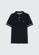 Camisa Polo Básica Menino De Algodão Com Bordado